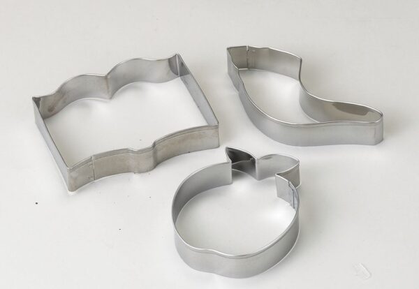 Set of 3 Rosh Hashanah Stainless Steel Cookie Cutters - Image 3