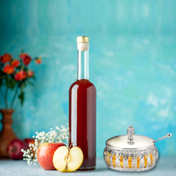 Silvertone Metal Traditional Honey Dish - Image 3