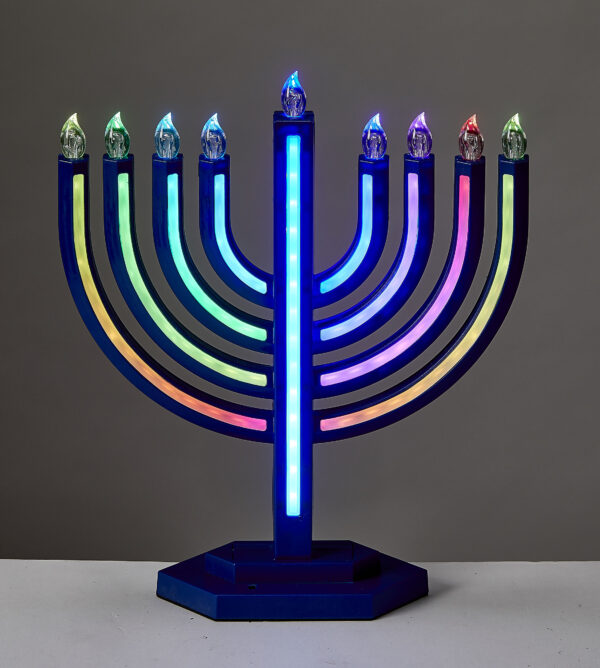 Colorwave LED Menorah With Color Changing Lights