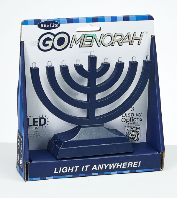 "Go Menorah"™ - Light It Anywhere - Navy