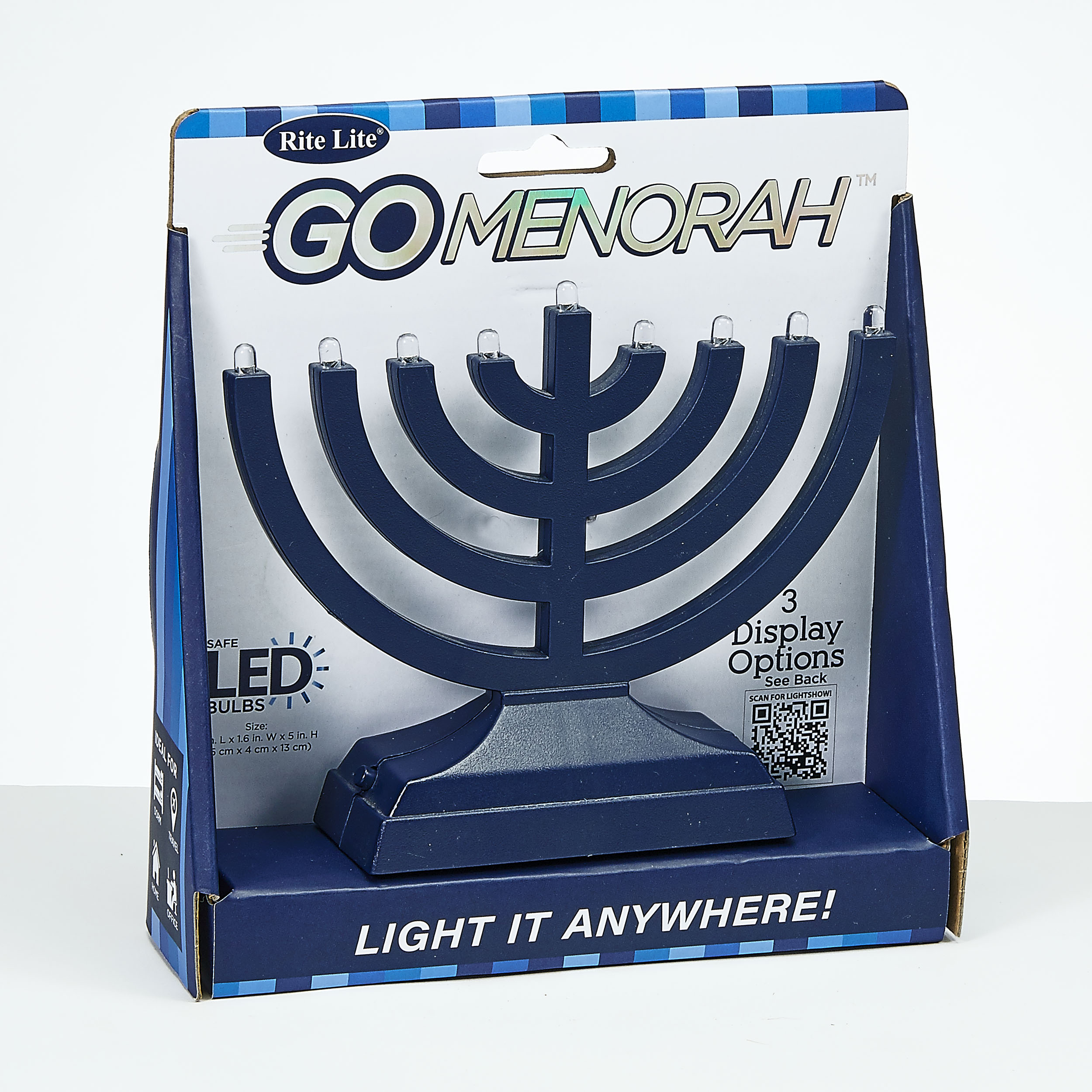"Go Menorah"™ - Light It Anywhere - Navy