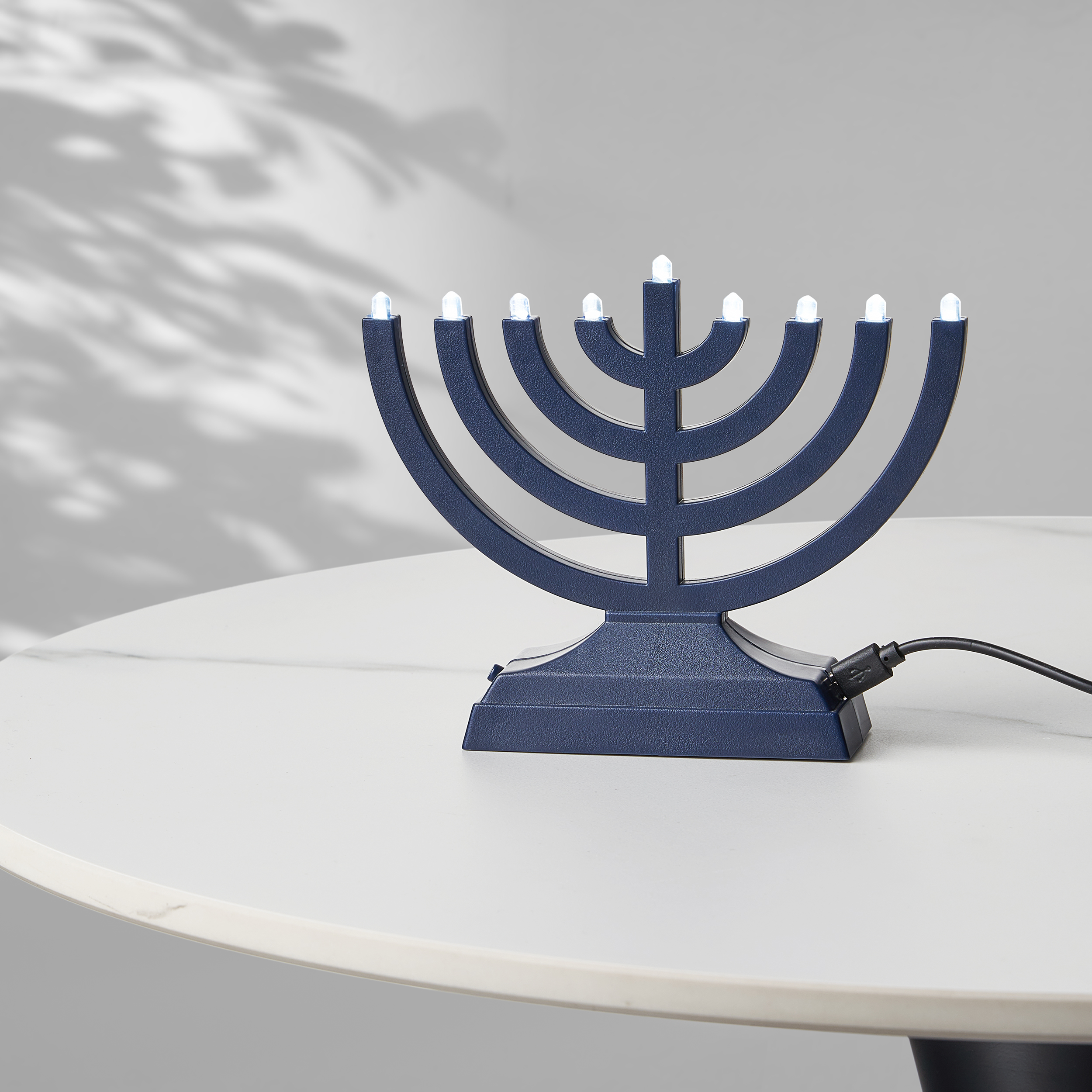 "Go Menorah"™ - Light It Anywhere - Navy - Image 4
