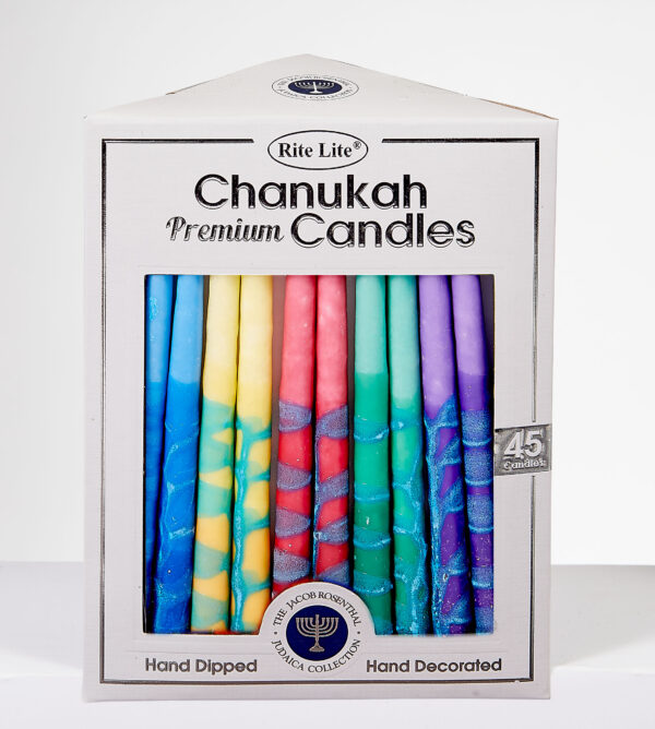 Premium Chanukah Candles - Hand Crafted Multi