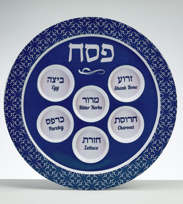 Classic Design Melamine Seder Plate