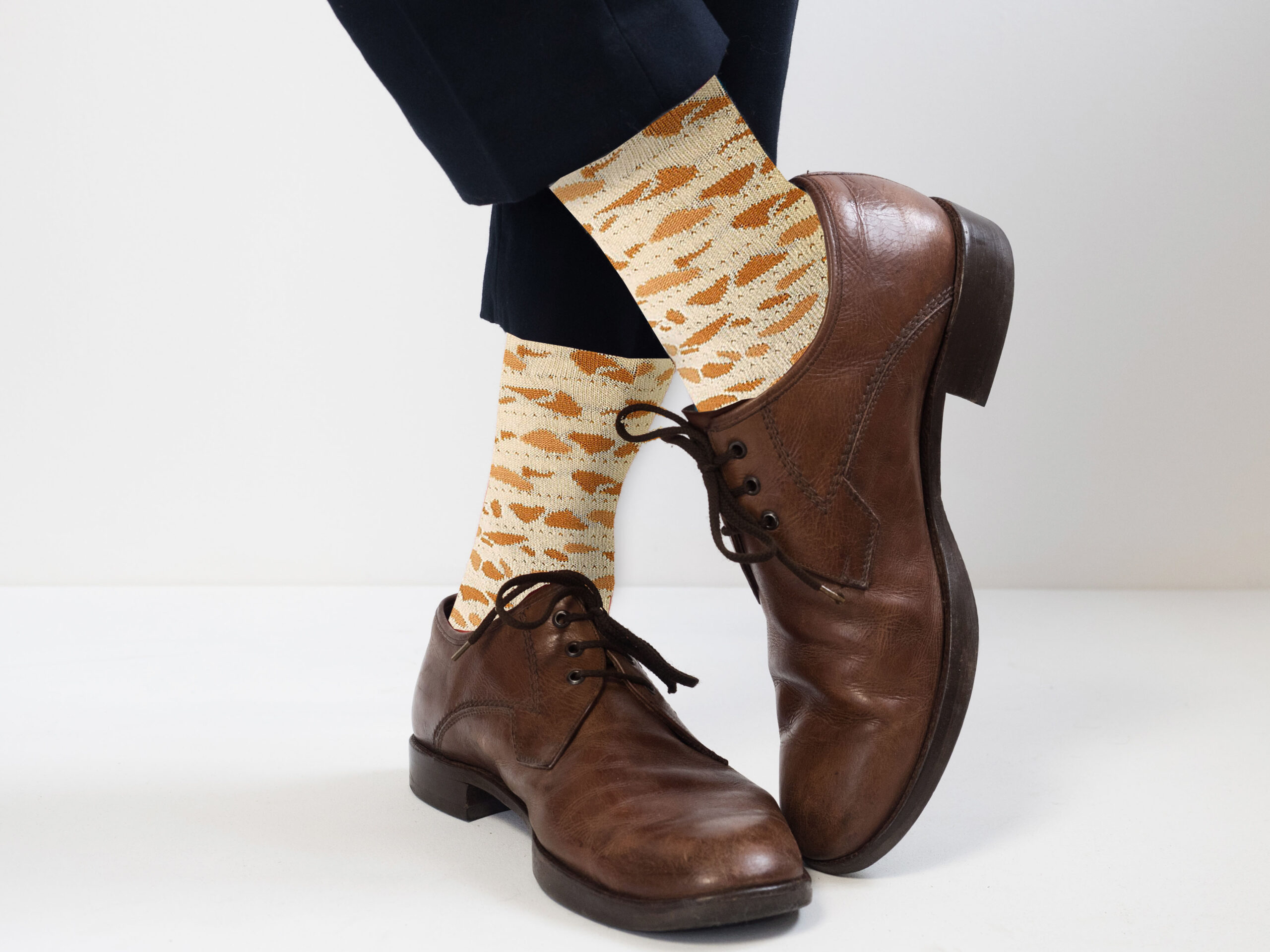 Passover Matzah Pattern Adult Crew Socks - Image 2