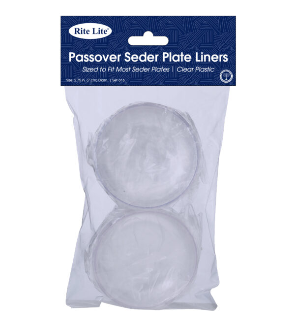 Set of 6 Round Seder Plate Liners