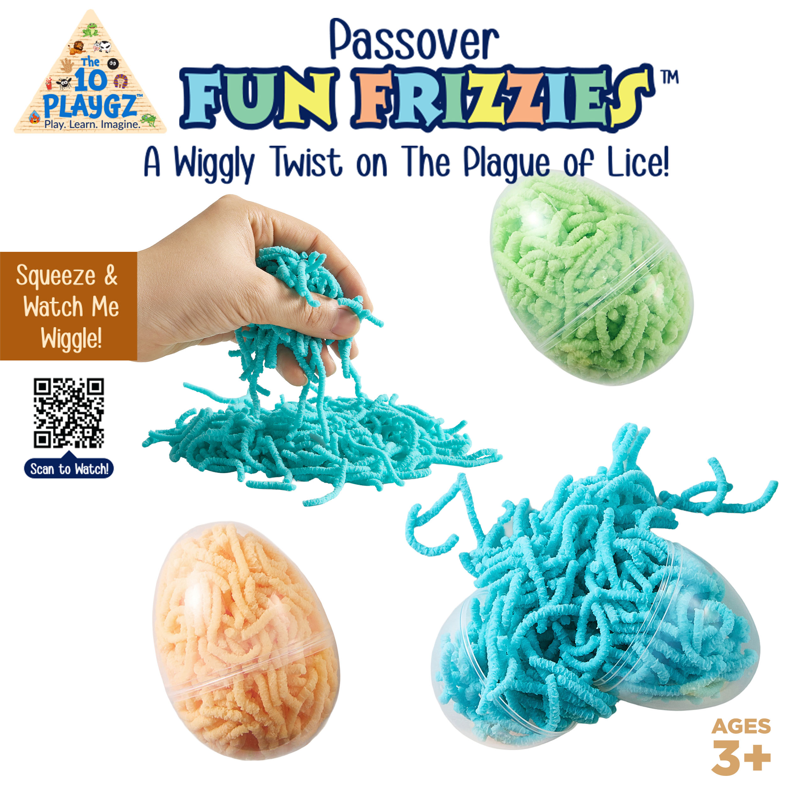 Passover "Fun Lice" Frizzies in Gift Oval - Image 2