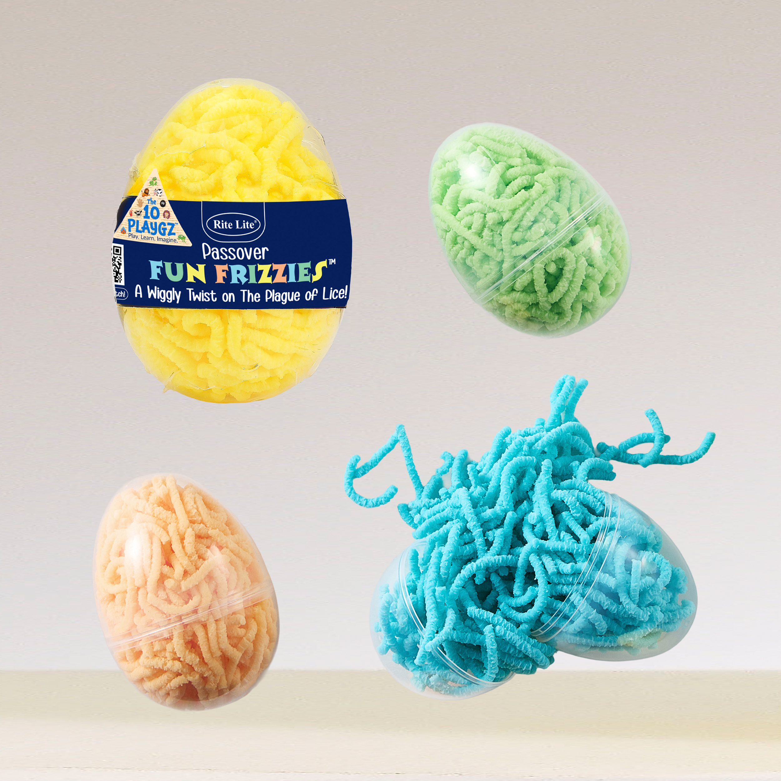 Passover "Fun Lice" Frizzies in Gift Oval
