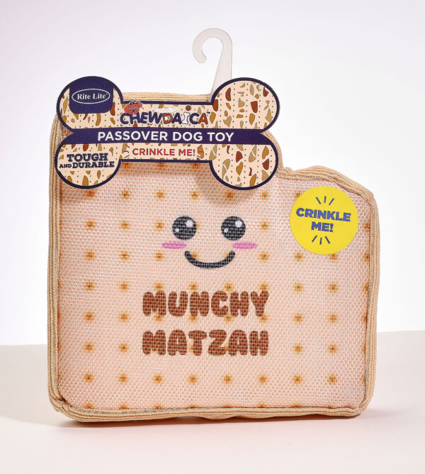 "Chewdaica"™ Passover Matzah Crinkly Dog Toy