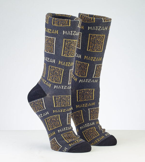 Passover Adult Crew Socks, Matzah Design